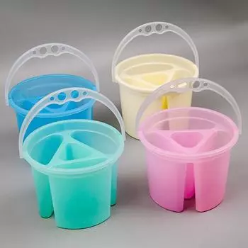 3в1 4в1 ведро для мытья кистей для акварели пластиковые ведра для мытья ручки для рисования художественные принадлежности 2in1 синий