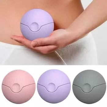 3в1 Массажный мяч для акупунктурных меридианов Йога Массажный мяч для йоги Оборудование для мышц и фасций Шея розовый