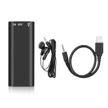 3в1 MP3-плеер Профессиональный цифровой диктофон или мини-диктофон 192 Кбит/с Запись WAV 8GB чёрный