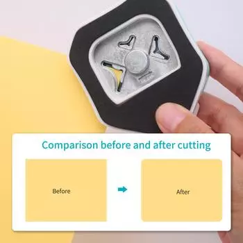 3в1 угловой круглый дырокол R4/R7/R10 мм круглый угловой триммер для карточек, фотобумаги, ламинирующих пакетов розовый