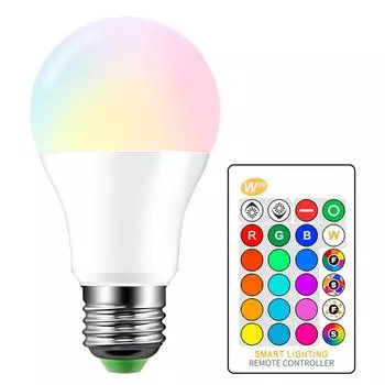 3W 5W 10W светодиодные лампы RGB Красочные лампы RGB с дистанционным управлением 50x50x91mm