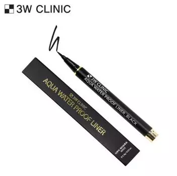 3W CLINIC Aqua Water Proof Liner 0,8 г # Черный
