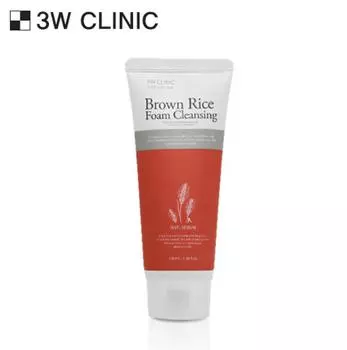 3W CLINIC Brown Rice Foam Cleansing Пенка для умывания 100 мл