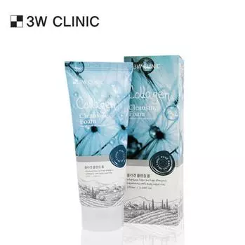 3W CLINIC Collagen Cleansing Foam 100ml - очищающая пенка с коллагеном