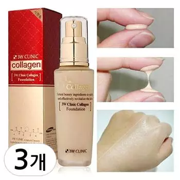 3W Clinic Collagen Foundation 50 мл, 3 шт., Нет. 21