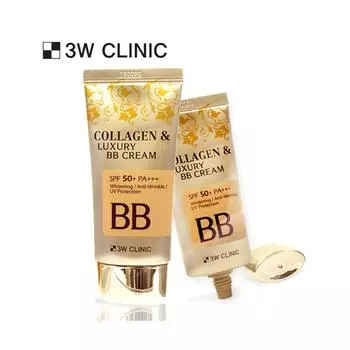3W Clinic Collagen & Luxury Gold BB-крем 50 мл, 1 упаковка