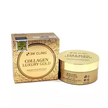 [3W CLINIC] Collagen Luxury Gold Hydrogel Eye & Spot Patch 90 г / 60 листов