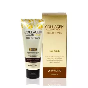 [3W CLINIC] Collagen Luxury Gold Peel Off Pack 100г