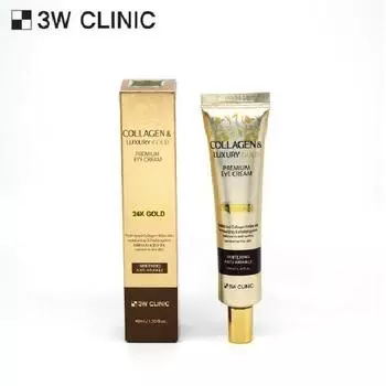 3W Clinic Collagen Роскошный золотой крем для глаз 40 мл
