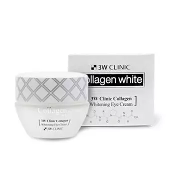 3W CLINIC Collagen Whitening Eye Cream 35g - Отбеливающий крем для кожи вокруг глаз с коллагеном (3 варианта) #1pcs