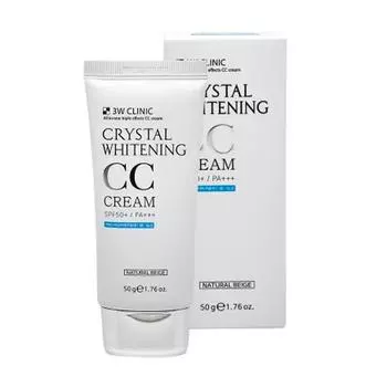 [3W CLINIC] Crystal Whitening CC Cream Natural Beige SPF50+/PA+++ 50 мл