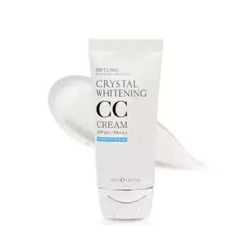 3W CLINIC - Crystal Whitening Natural Tone-Up CC Cream SPF50+ PA+++ 50мл (3 варианта) 1PCS