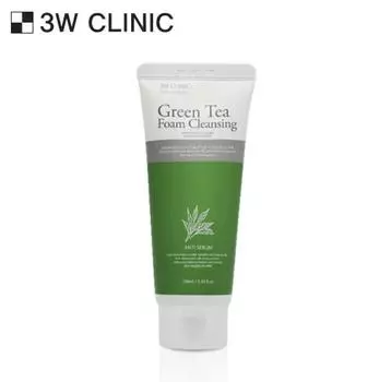 3W CLINIC Green Tea Foam Cleansing Пенка для умывания 100 мл