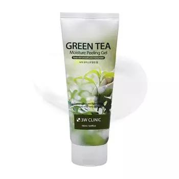 3W Clinic Green Tea Moisture Peeling Gel, 180 мл, 1 шт.