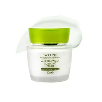 3W CLINIC Крем-активатор с алоэ и водой, 50 мл 1 PCS