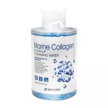 3W Clinic Marine Collagen Cleansing Water 500 мл, 1 шт.
