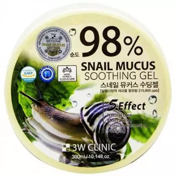 3W Clinic Mucus 300 мл Эмульсия для кожи Женский базовый лосьон Косметика