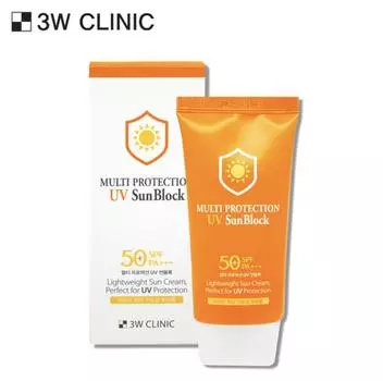 3W CLINIC Multi Protection UV Солнцезащитный блок SPF50 70мл