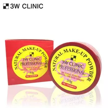 3W Clinic Natural Makeup Powder 30g loose powder, light beige No. 21 30g, 2 pieces