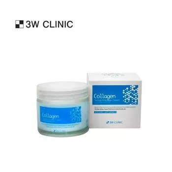3W CLINIC Натуральный крем для сна с коллагеном 70г (3 варианта) #1pcs