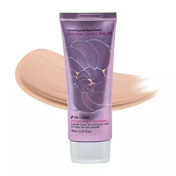 3W Clinic Silky Pore Control Snail BB Cream 70 мл, 1 шт.