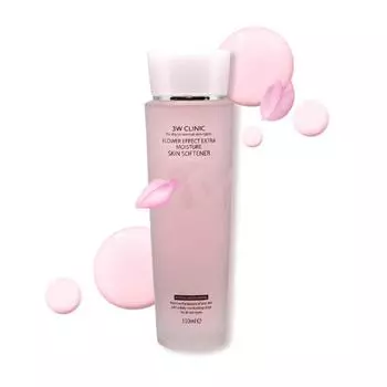 3W CLINIC Смягчитель кожи с цветочным эффектом и экстра-увлажнением, 150 мл 1 PCS