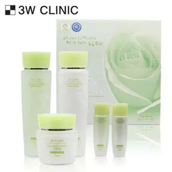 3W CLINIC Snail Moist Control Набор Ухода за Кожей 3 (Тонер+Эмульсия+Крем)