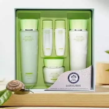 3W CLINIC Snail Moist Control уход за кожей, 3 набора (Тонер+Эмульсия+Крем) 1 PCS