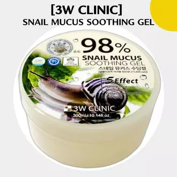 3W Clinic Успокаивающий гель с улиточной слизью 300 мл 300ml