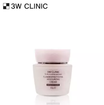 3W CLINIC Увлажняющий крем с цветочным эффектом 50 г (3 варианта) #1pcs