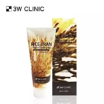 3w Clinic Увлажняющий пилинг-гель с рисовыми отрубями 180 мл