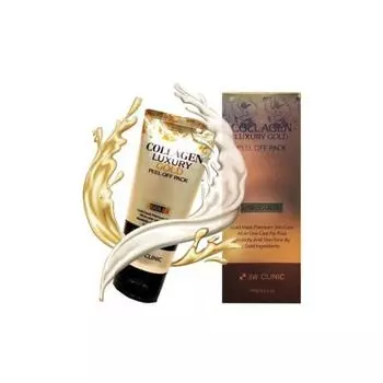 3W Collagen Luxury 24K Gold Blackhead Peel-Off Pack 100 г, 1 шт.