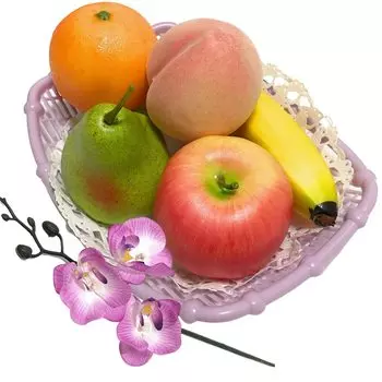 3world Food Sample Fruit Flower Корзина Дисплей Корзина Буддийский Алтарь Подношение SW1017 Роскошный Настоящий Тип (5 типов)