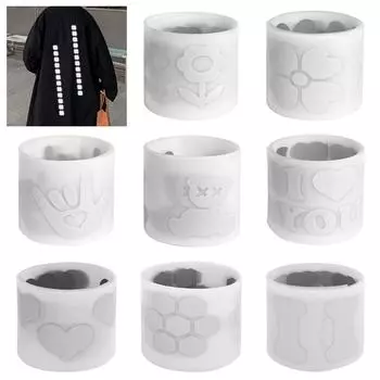 3x100 см серебряные светоотражающие ленты, термопереносная виниловая пленка для ткани, наклейки для одежды «сделай сам», Parches Ropa, теплопередача, цветочная нашивка 3x100cm