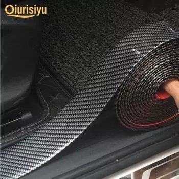 3x100 см углеродное волокно, резиновая наклейка на дверь автомобиля, бампер, защита от царапин, наклейка, ускоренные автомобильные аксессуары