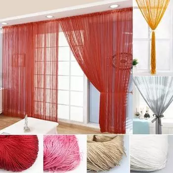 3x3 м новая кисточка с серебряной линией, занавеска с балдахином, перегородка для гостиной, свадебной вечеринки, домашний декор «сделай сам», многоцветная на выбор 100 by 200cm
