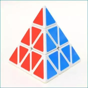 3x3x3 кубик Рубика куб-пирамида тетраэдр треугольный куб-головоломка белый