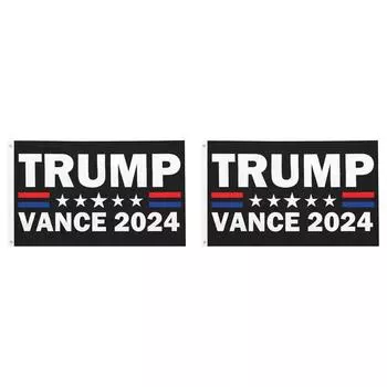 3x5 футов флаг Дональда Трампа 2024 сверхмощный флаг для стрельбы по Трампу для использования в помещении и на открытом воздухе (И)