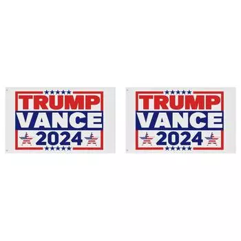 3x5 футов флаг Дональда Трампа 2024 сверхмощный флаг для стрельбы по Трампу для использования в помещении и на открытом воздухе (С)