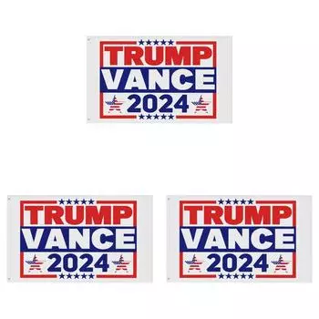 3x5 футов флаг Дональда Трампа 2024 сверхмощный флаг для стрельбы по Трампу для использования в помещении и на открытом воздухе (С)