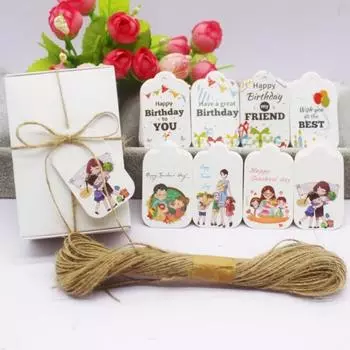 3x5 см 100 лифтов ко Дню учителя, бирки «С Днем учителя», «С днем рождения» и праздничные открытки 100tag