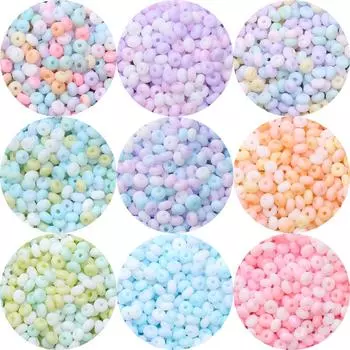 3x6 мм 10 г/пакет Матовые стеклянные плоские круглые бусины DIY браслет ожерелье серьги ювелирные аксессуары 3x6mm 10g/bag