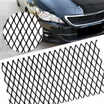 3x6mm Mesh Grill Cover Car Bumper Fender Hood Vent Grille Net Aluminum Universal