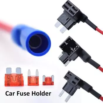 3X 12 В автомобильный держатель предохранителя с добавлением цепи адаптера TAP Micro Mini Standard ATM APM автоматические предохранители 10 AMP автомобильный грузовик фургон внедорожник предохранительный провод