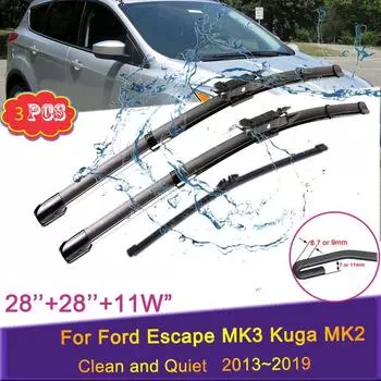 3X автомобильные щетки стеклоочистителя для Ford Escape 3 MK3 Kuga 2 MK2 2013 ~ 2016 передние и задние дворники авто экстерьер REAR