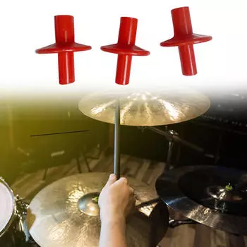 3x Чехлы для тарелок Аксессуары Двойная головка Простая в установке инструментальная часть Чехол для барабана