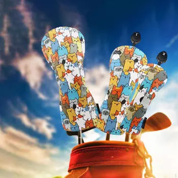 3x чехол для головы гольфиста из дерева, защитный чехол для гольфиста, защитный чехол для гольфиста