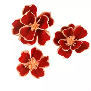 3x Искусственные бумажные цветы Свадебные украшения Уникальный декор комнаты для спальни и детской комнаты