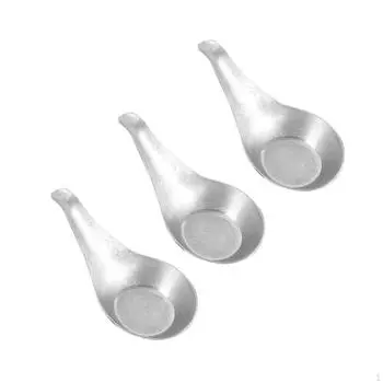 3x Ложка с короткой ручкой, чайная ложка, нержавеющая сталь, симпатичная, десертная ложка для мороженого