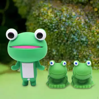 3x мини-смола лягушки кукольный домик декор животные модель милый сказочный сад поделки домашний стол